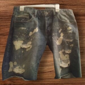 Cult of Individuality Blue Vintage Jean Shorts